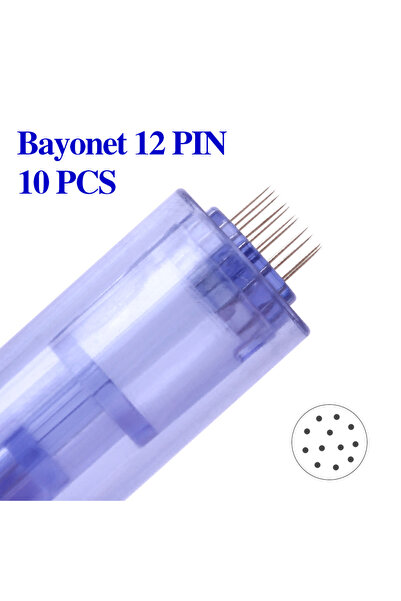 Choice17 10pcs 12pin Bayonet Slot Cartridge Needle for A6 Dr Pen Microneedle ...