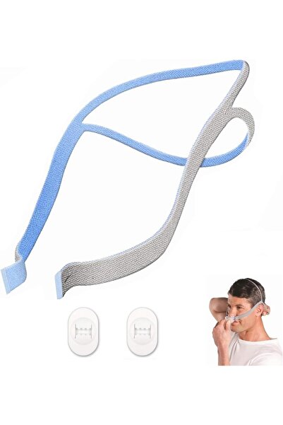 Choice قطعة واحدة زرقاء، قطعتان بديلتان لغطاء الرأس AirFit P10 - حزام قابل لل...