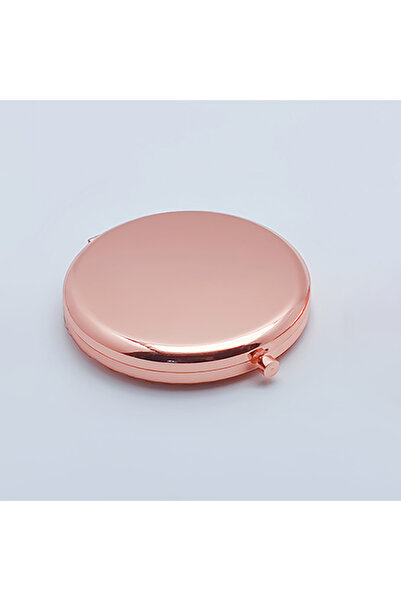 Choice Pink 1pc Double-Sided Small Mirror Portable Doublesided Metal Makeup M...