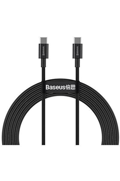 Baseus Încărcare superioară, rapidă, USB Type-C la USB Type-C 100W 1m, Negru