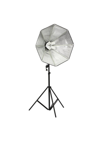 Generic Kit suport pentru 4 becuri cu fasung E27 + softbox octogonal 65cm + s...