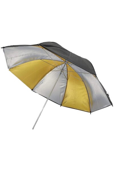 Generic Studio umbrella reflective gold/silver - black 84cm
