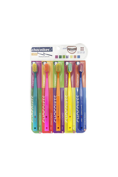 Choice 5 قطع عشوائية من فرشاة أسنان للعناية بالفم والأسنان، محمولة، ذات شعيرا...