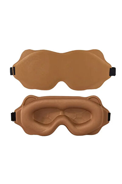 Choice Brown 6D Sleep Mask Blockout Light Blindfold Sleeping Aid Eye Mask Sof...