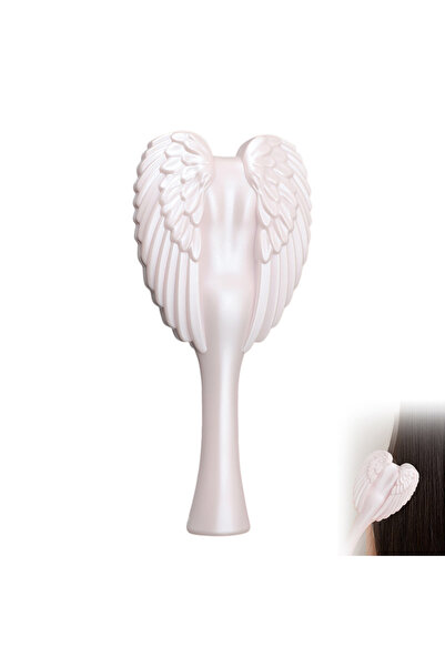 Choice مسحوق لؤلؤي، مشط تدليك منزلي للشعر، مشط أنيق على شكل جناح ملاك بأسنان ...