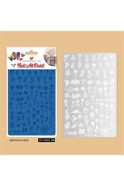 Choice Rose Lace Floral Nail Art Stamping Plate French Wedding Style Polish P...