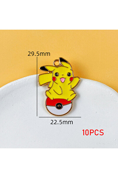 Choice 10pcs-Pikachu 8/10Pcs Cute Cartoon Pokemon Pikachu Charizard Charms fo...