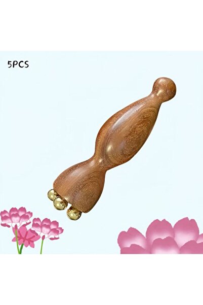 Choice 5 قطع من أدوات تدليك الوجه الساخنة، مصنوعة من نحاس وخشب الورد، لعلاج ا...