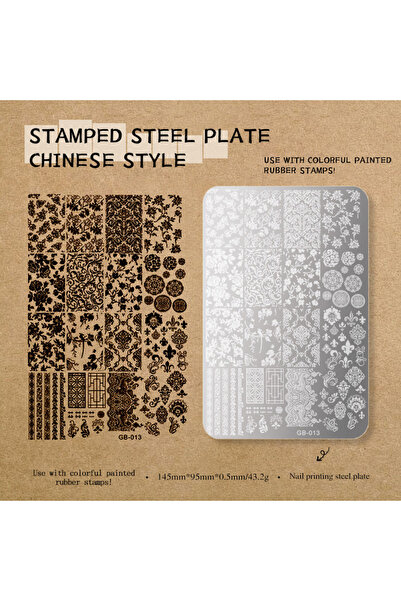Choice Chinese Style 1 Lace Floral Nail Art Stamping Plate French Wedding Sty...