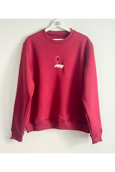 SØD WEAR Kitap Nakış Baskılı Oversize Sweatshirt