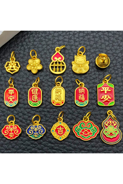 Choice SN1137-15pcs 10/15pcs قلادات عتيقة من سبيكة الذهب الرملي والذهبي لجلب ...