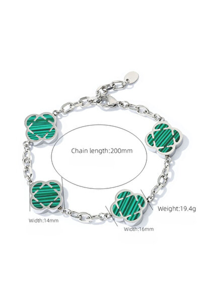 Choice Light Yellow Gold Color 2026 New Stainless Steel Four-leaf Clover Five...