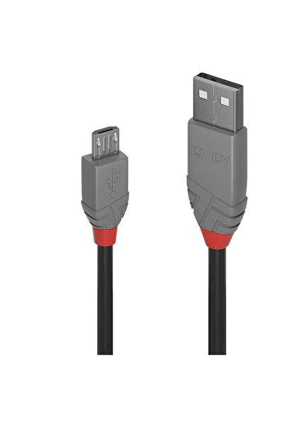 LİNDY Cablu USB 2.0 Tip A 0.5m, Antracit