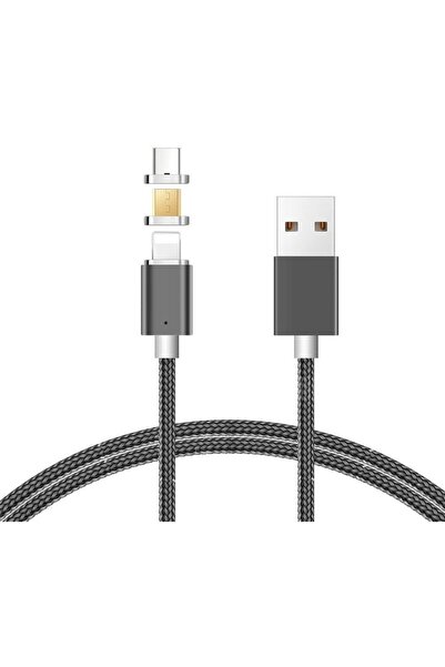 Libox Cablu magnetic 3w1 MicroUSB/Lightning/Type C LB0114