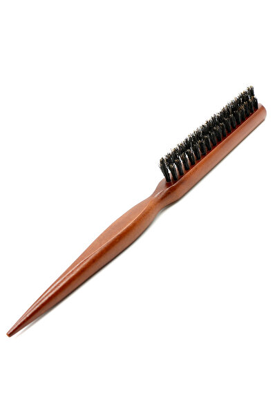 Choice Brown Natural Boar Bristle Hair Fluffy Comb Wood Handle Hair Brush Ant...