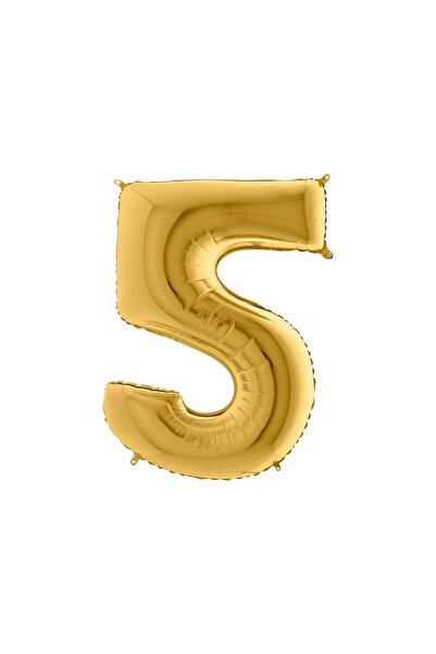 My Party Store بالون راكام فويلو 5-ذهبي 100 سم