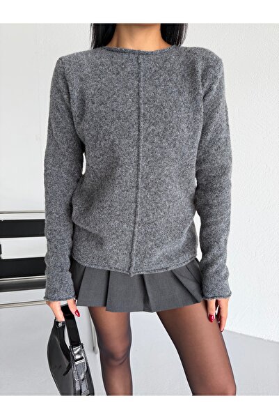 Lamierra Wool Blend Boat Neck Basic Sweater