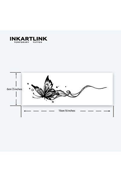 Choice ملصق وشم مؤقت IN-E200 بتصميم فراشات طائرة، وشم سحري مقاوم للماء، يدوم ...