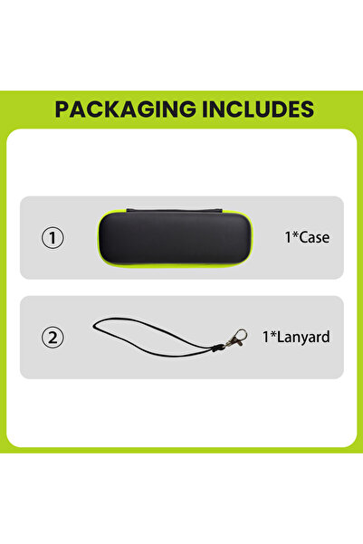 Choice حافظة صلبة سوداء من مادة EVA من Brangdy لأجهزة Philips One Blade QP252...