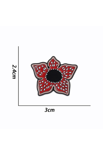 Choice B 2026 دبابيس مينا جديدة من ديموجورجون وحرف زهرة مرعبة، شارة طية صدر ا...