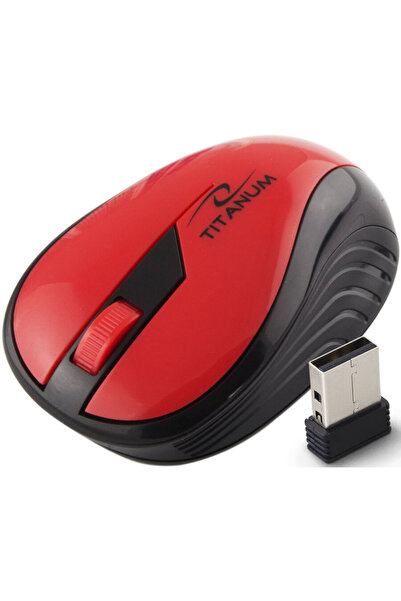 Titanum TM114R USB Wireless FARA FIR ROSU