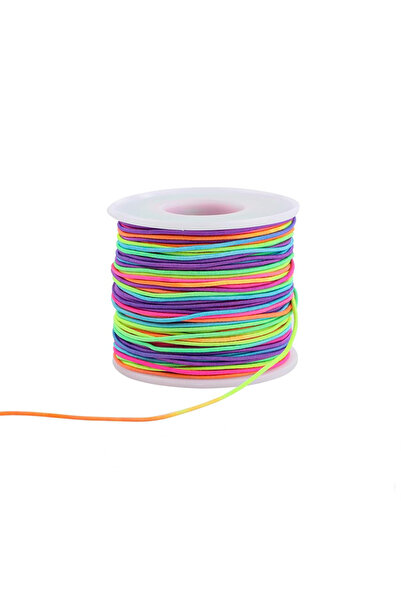 Choice خيط مطاطي أبيض لصنع الأساور، متوفر بثلاثة ألوان، سمك 1 مم، خيط مطاطي م...