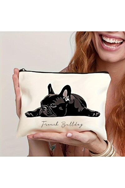 Choice A A French Bulldog cosmetic bag- multifunctional zipper pouch, jewelry...