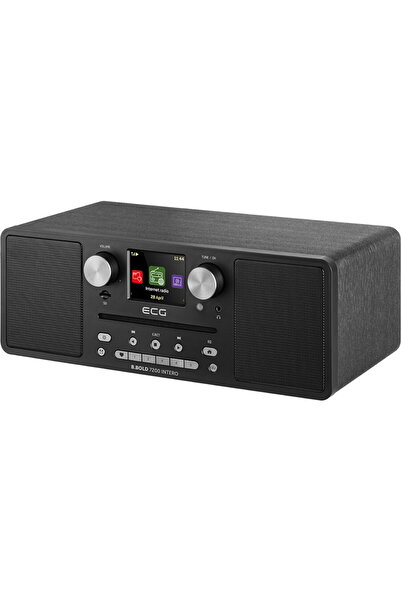 ECG Internet radio B.BOLD 7200 Intero Black, FM + DAB, stereo 2 × 10 W, CD au...