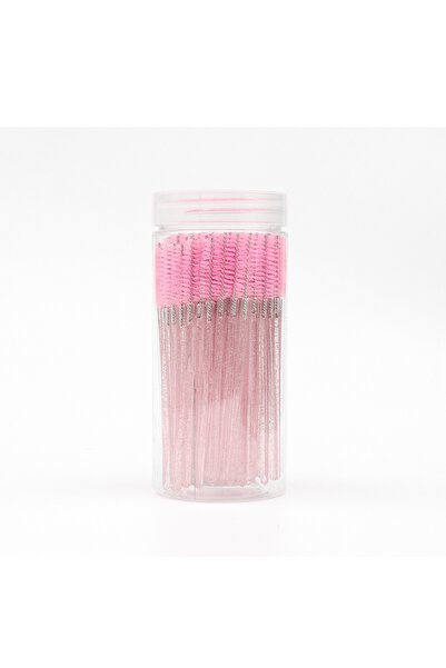Choice1 pink 50pcs 50pcs Bottled Crystal Eyelash and Eyebrow Brushes, Easy Ey...