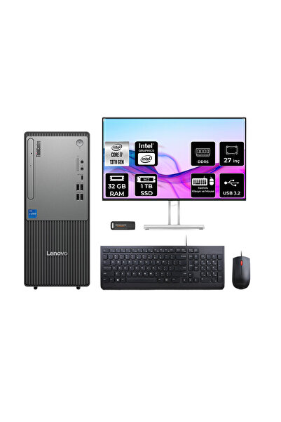 LENOVO ThinkCentre Neo 50T G5 i7 13700 32GB 1TB SSD FDOS Masaüstü Bilgisayar ...
