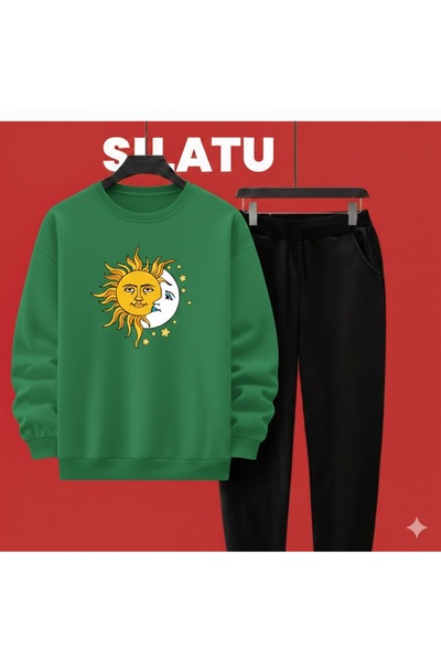 TUNWEX Unisex Sun Moon Black 2-Piece Set