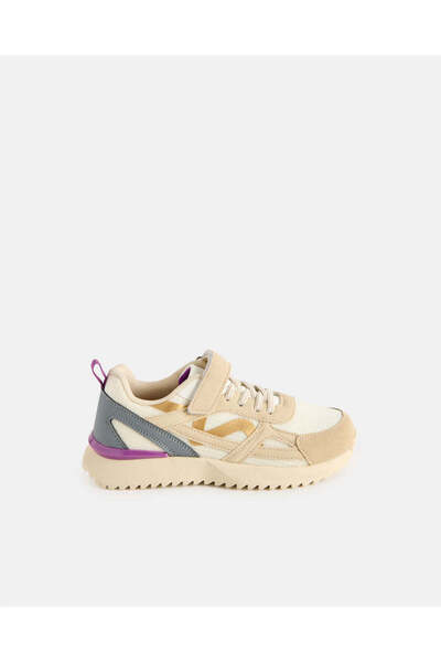 REDTAG Senior Girls Beige Colour Block Trainer