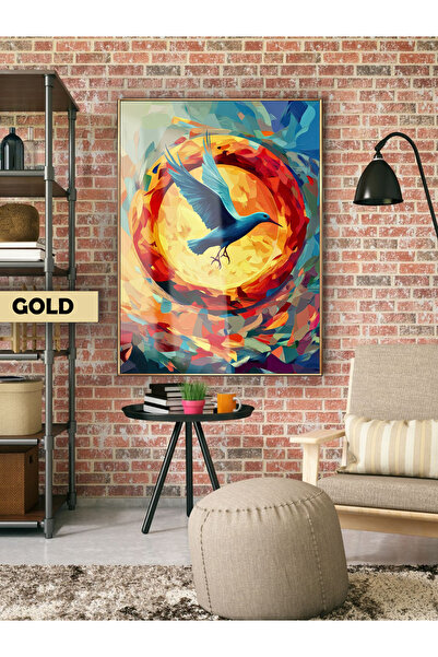 Harika bir ev HARİKABİREV | Model modern abstract pasăre-soare | TABLĂ DE STI...