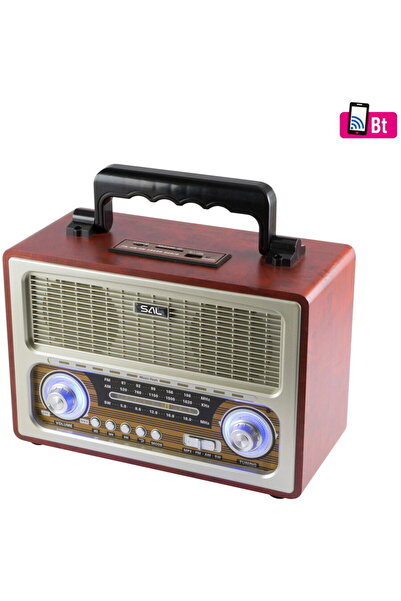 Somogyi Radio portabil retro, MP3, BT, 3 benzi