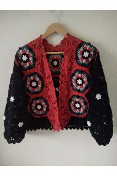 GAUSHE Hand Knitted Motif Cardigan