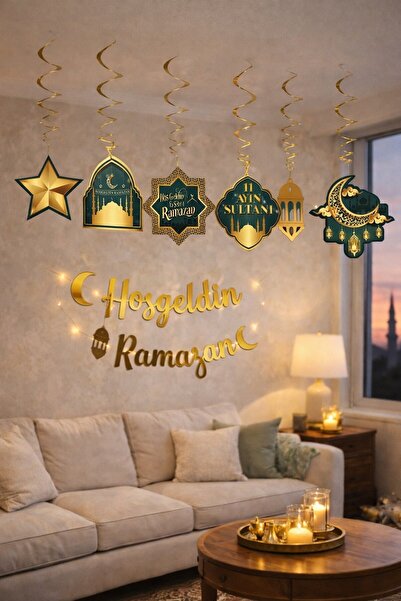 Masalsı Concept Hoşgeldin Ramazan Süs Seti | Ramazan Duvar ve Tavan Dekoru