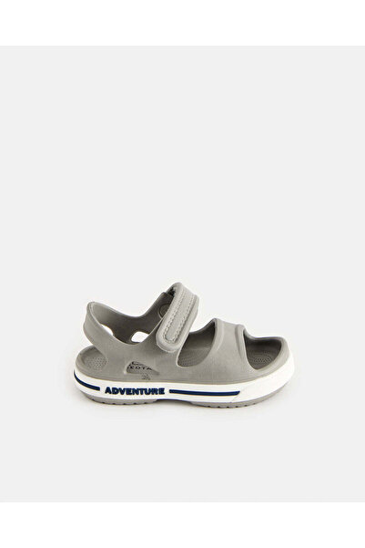 REDTAG Boys Grey Velcro Moulded Sandals
