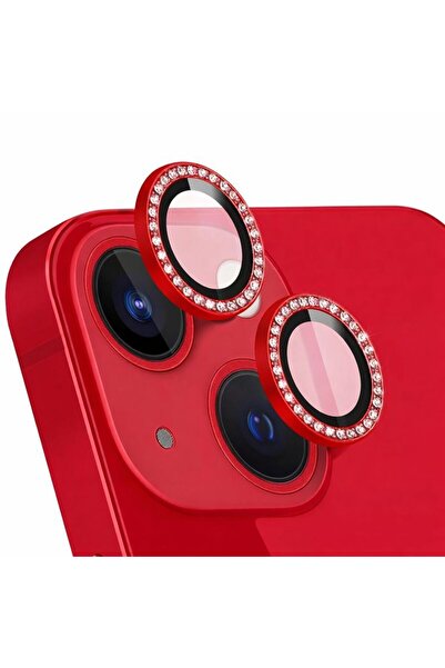 Coverzone Shiny Stone Red Special Design Camera Lens Protector Compatible wit...