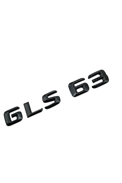 MERCEDES Emblemă neagră GLS 63 pentru portbagaj