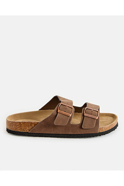 REDTAG Men Brown Cork Sandals