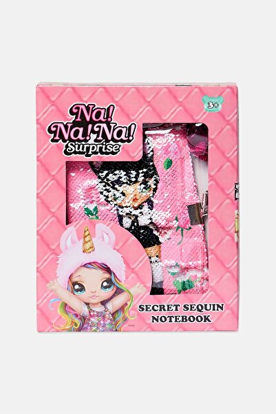 Na Na Na Surprise Secret Sequin Notebook With Lock And Key And Magic Pen, Pink