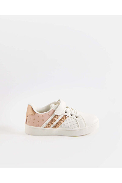 REDTAG Girl White Embellished Sneakers