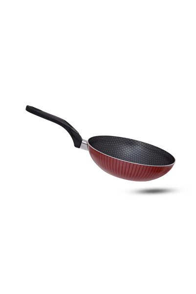 Generic Tefal red frying pan, size 24, high quality