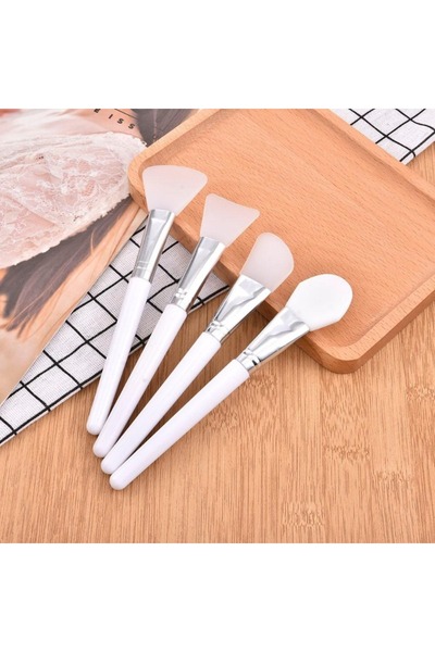 Choice 4pcs set 4Pcs/set White Makeup Silicone Facial Mask Brush Professional...
