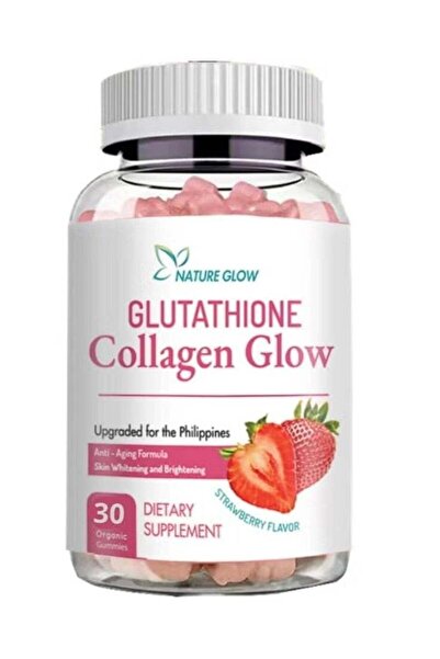 Nature حلوى GLOW Glow Skin Glow Gummies – 30 قطعة نباتية مع الجلوتاثيون والكو...