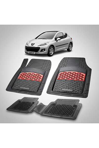 TEAMCAR Covorașe tip tavă compatibile cu Peugeot 207 Hatchback (3 uși 2009-20...