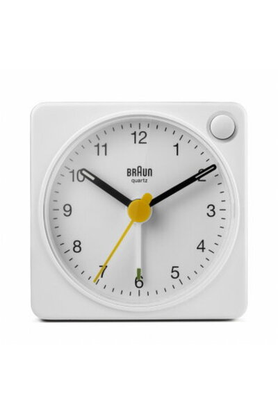 Braun Alarmă cu cuarț BC 02 XW albă cu întrerupător de lumină