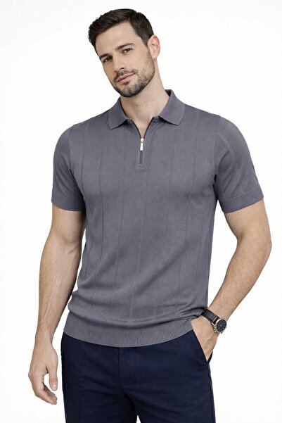 Castello erkek trşört polo yaka fermuarlı
