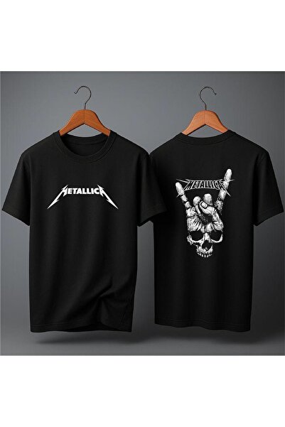 ELFERA OVERSİZE METALLICA BASKILI UNİSEX TSHIRT