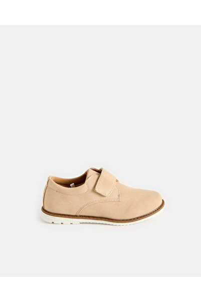 REDTAG Boys Beige Derby Shoes With Velcro